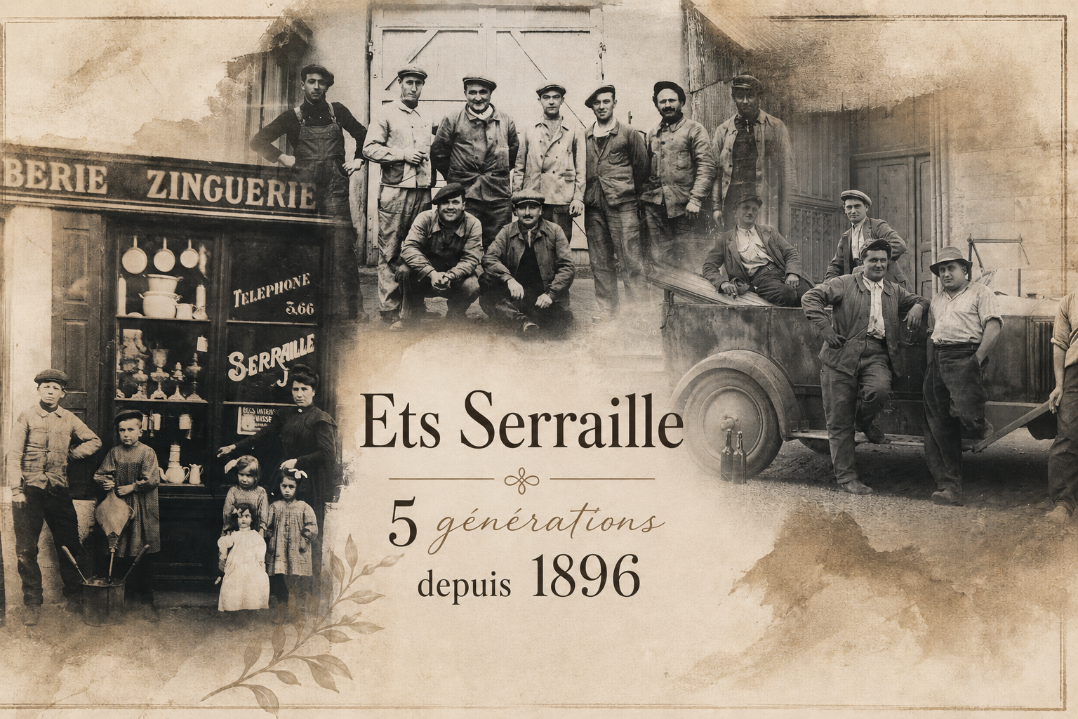 Ets Serraille — photo d'archive, 5 générations depuis 1896