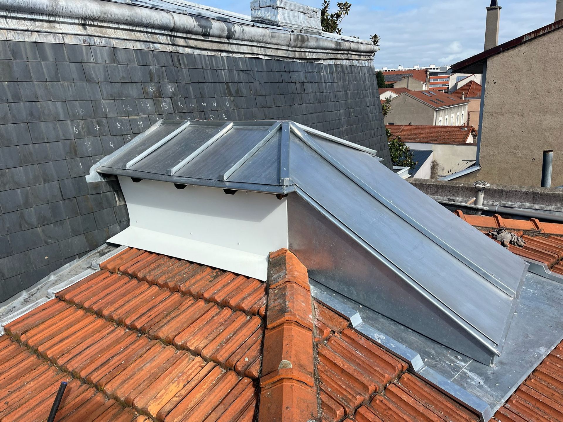 Lucarne zinc joint debout — Roanne